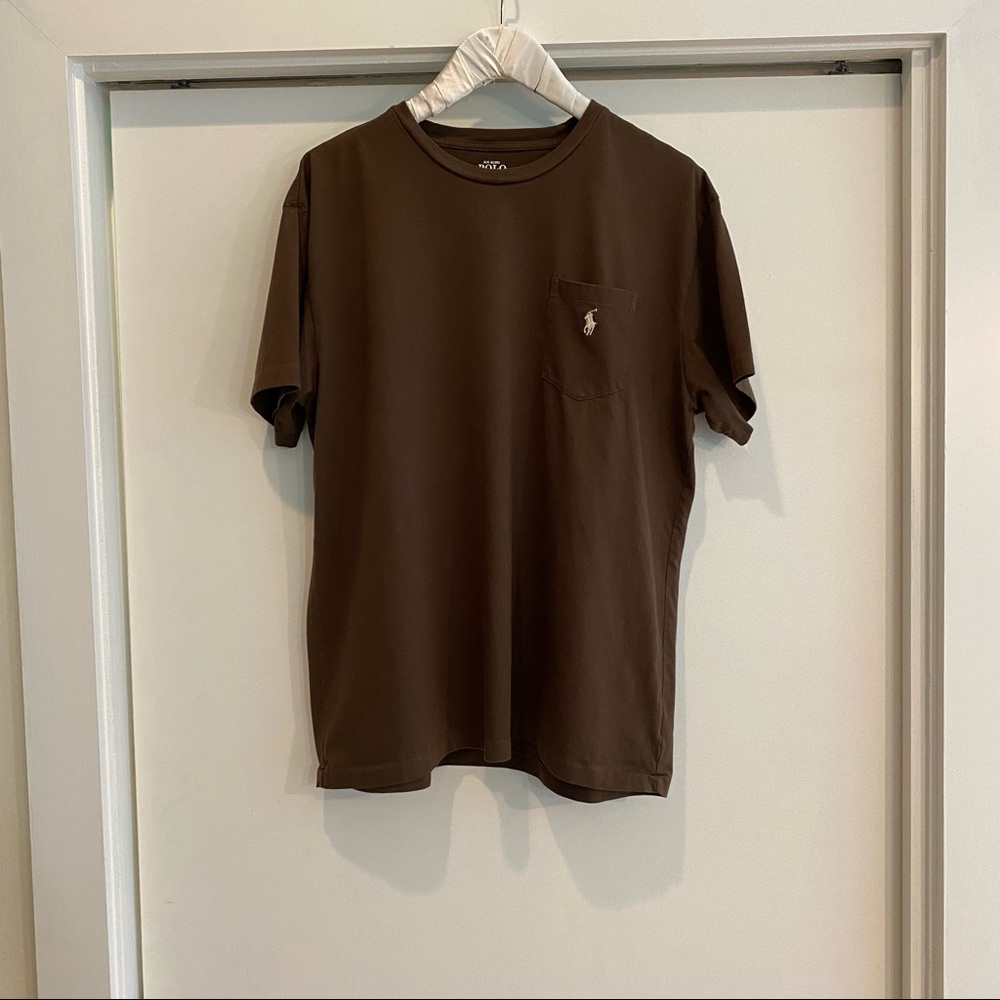 Brown PoloRL pocket tee